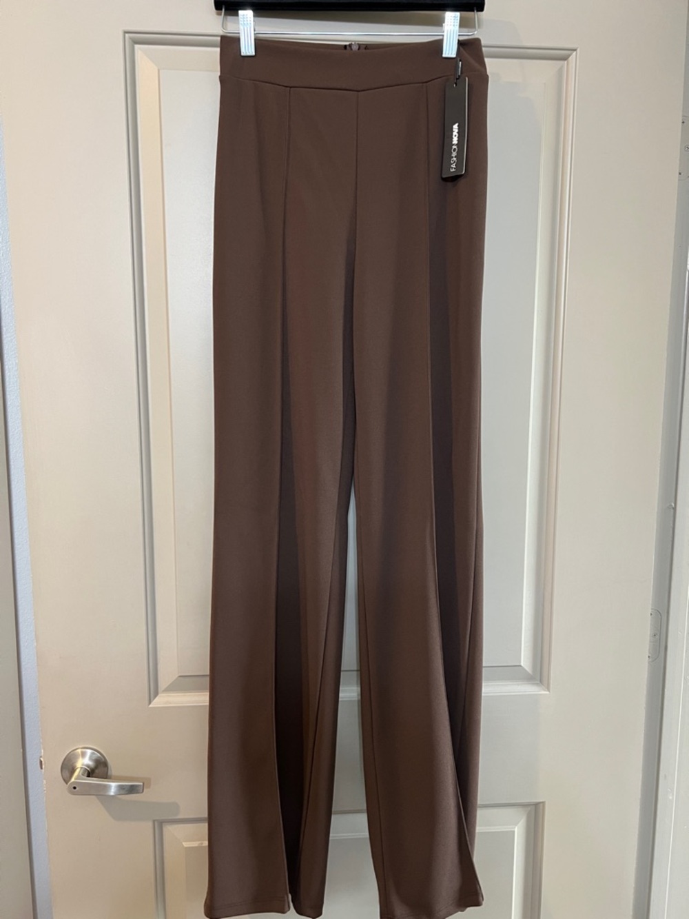 Fashion Nova Chocolate Brown Wide-Leg Pants